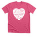 Autry Tech Heart - White, a Heather Charity Pink Premium Unisex Tee