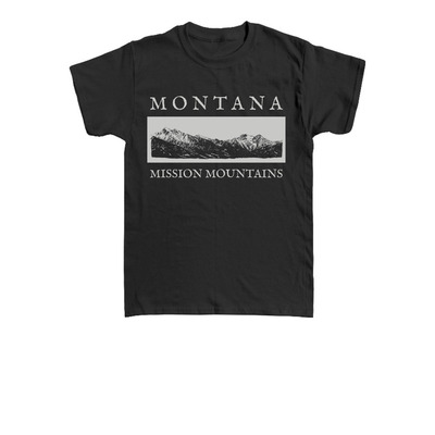 MT Mission Mountains - Toddler T-Shirt, a Black Toddler Tee