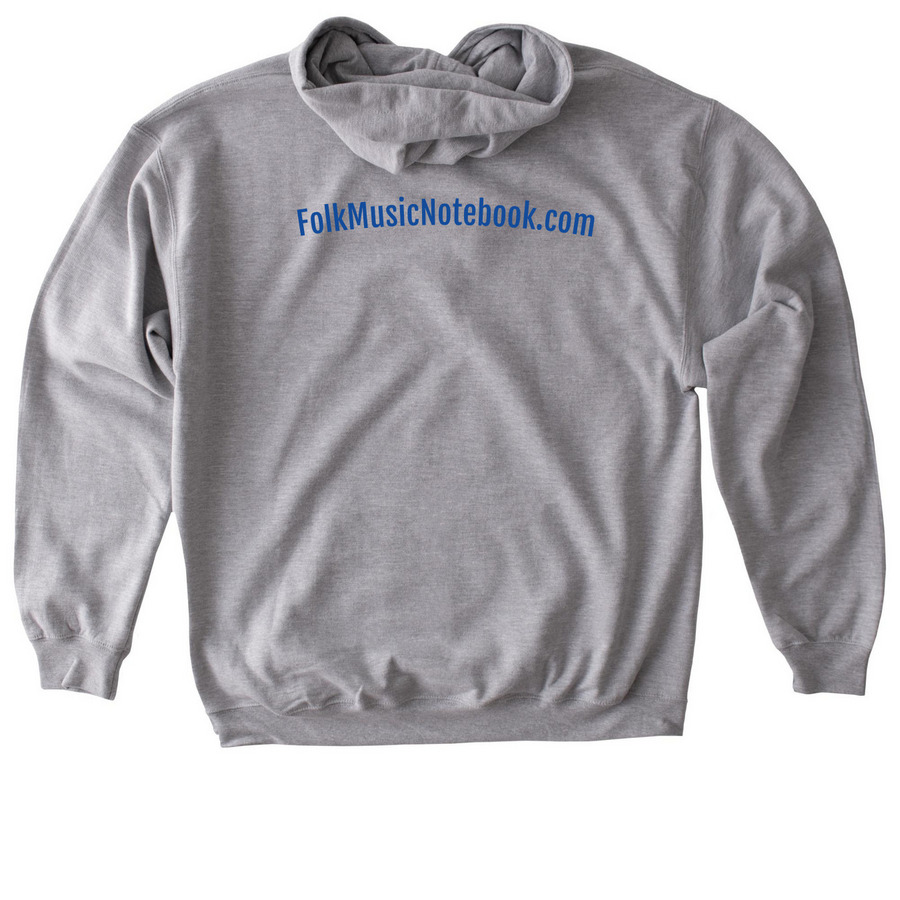 FMN Guitar Logo T-shirt &Sweatshirts, a Sport Grey Gildan Softstyle Pullover Hoodie (back-view)