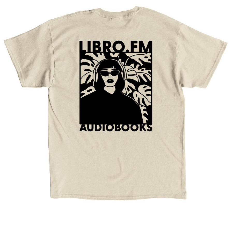 Foliage, a Sand Classic Unisex Tee (back-view)