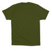 Abortion: it's rad!?, a Olive Premium Cotton Tee (back-view)