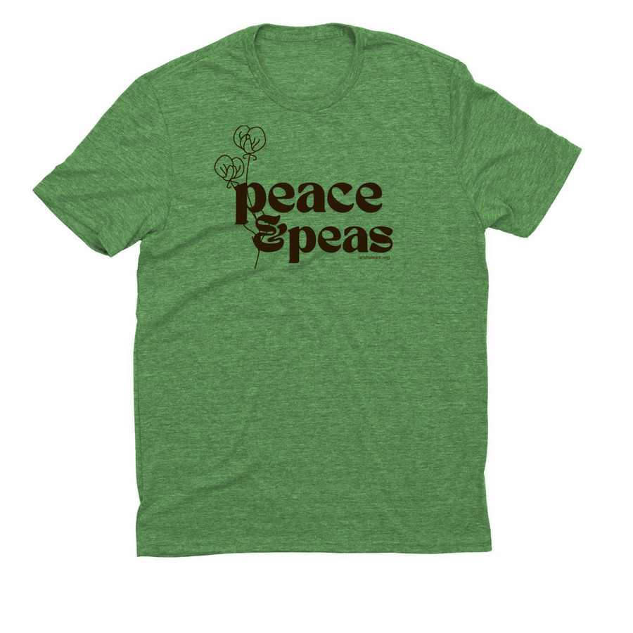 Peace & Peas, a Enviro Green Allmade Eco Triblend Unisex Tee