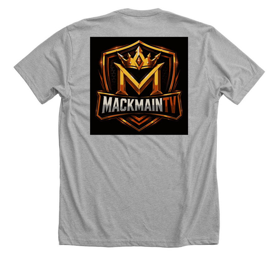 Mackmain hoodie apparel, a Athletic Heather Premium Unisex Tee (back-view)