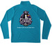 FLOCK GANG ?? Quarter-Zip, a Atomic Blue Unisex Performance Quarter Zip Pullover (back-view)