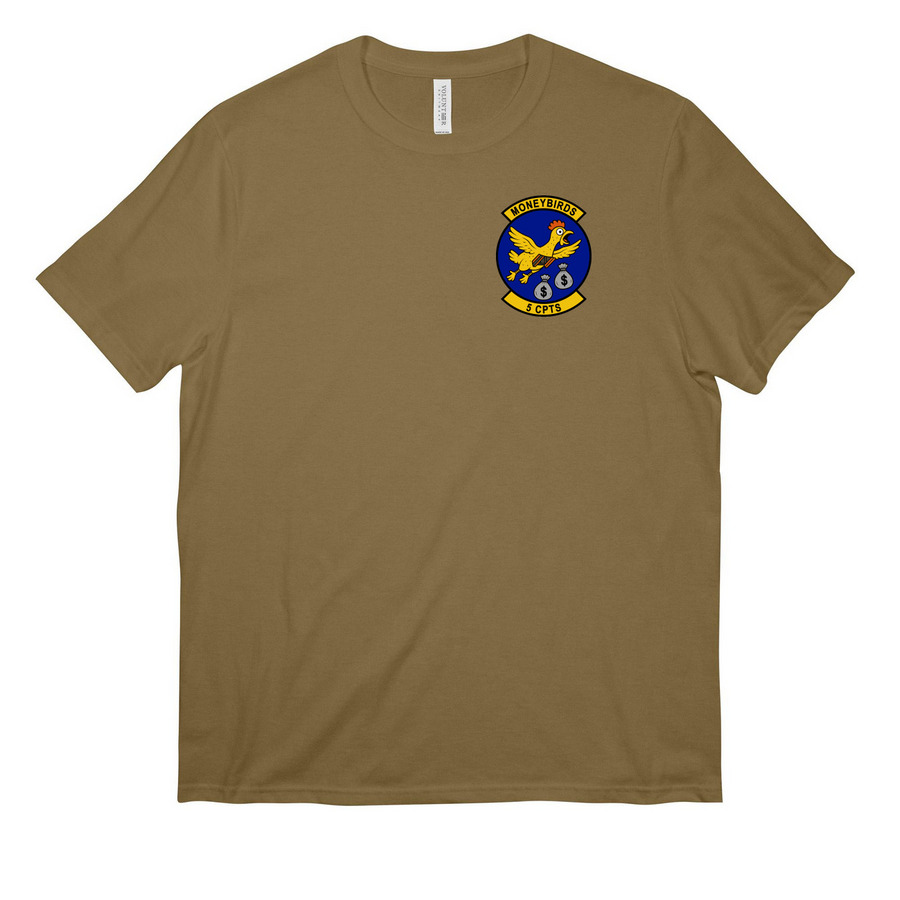 Coyote Brown 5 CPTS Morale No Bucks No Bombs, a Coyote Brown All-American Unisex Tee