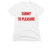 SUBMIT, a White Women's Slim Fit Tee
