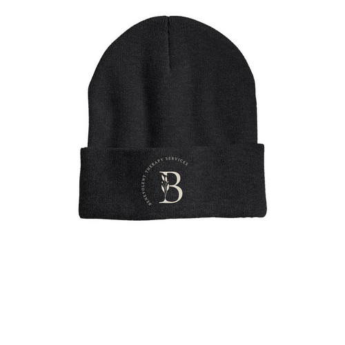 Hats, a Heather Charcoal Printed Cuffed Beanie