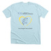 Horse in Heart Logo, a Heather Ice Blue Premium Unisex Tee