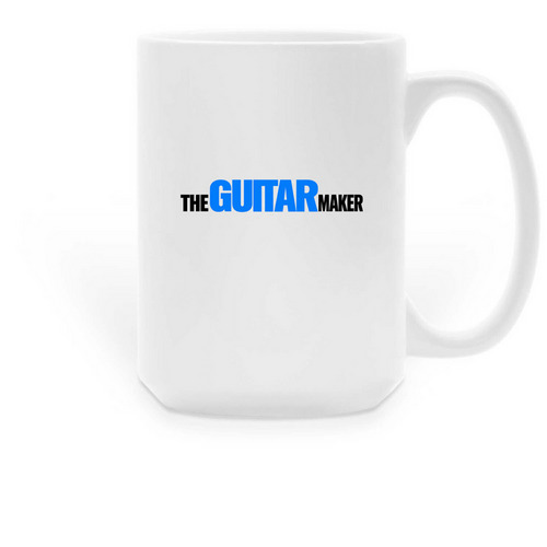 THE GUITAR MAKER large coffee mug, a White Large Coffee Mug
