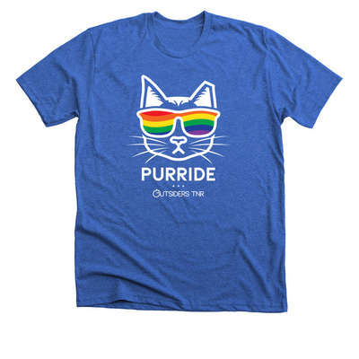 Purride, a Heather True Royal Premium Unisex Tee