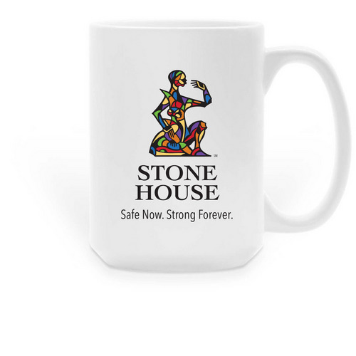 Stone House Mug, a White Large Coffee Mug