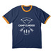Camp Shirts, a Navy/ Gold Cotton Ringer Tee