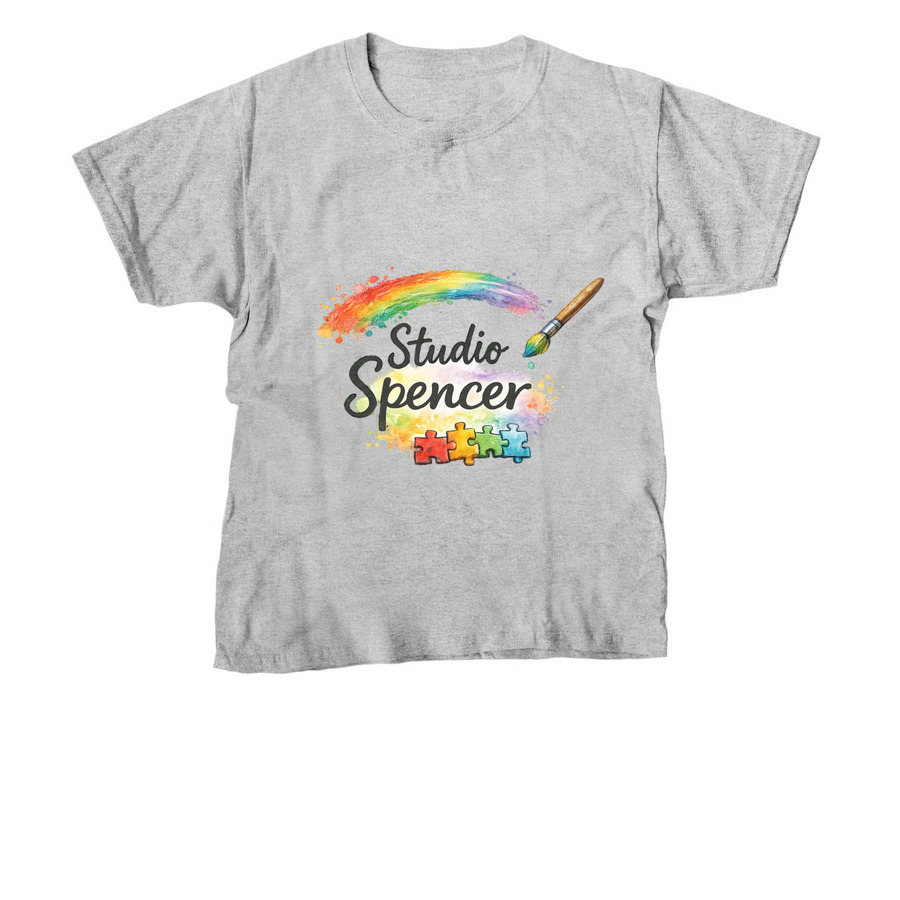 Studio Spencer, a Sport Grey Youth Unisex Tee