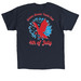 4th of July, a Navy Classic Unisex Tee (back-view)