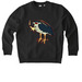 Crash Out Night Heron Tee, a Dark Heather Grey Stanley/Stella Unisex Changer 2.0 Crewneck Sweatshirt