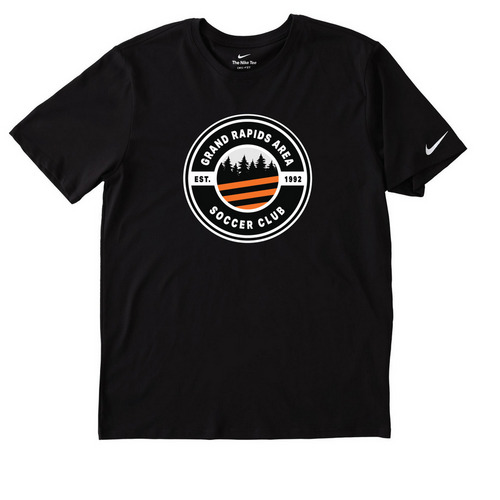 GRASC Nike Merch, a Black Nike Dri-FIT Jersey Blend Performance Tee