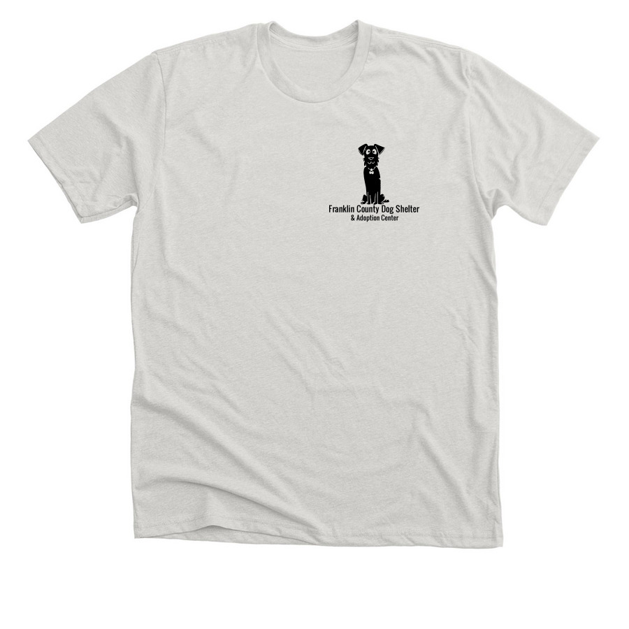 Dog Friendly, a Heather Cement Premium Unisex Tee