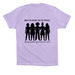 Domestic Violence Awareness, a Dark Lavender Premium Cotton Tee (back-view)