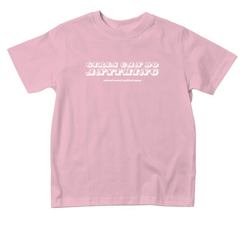 Girls Can Do Anything Top, a Pink Toddler Tee