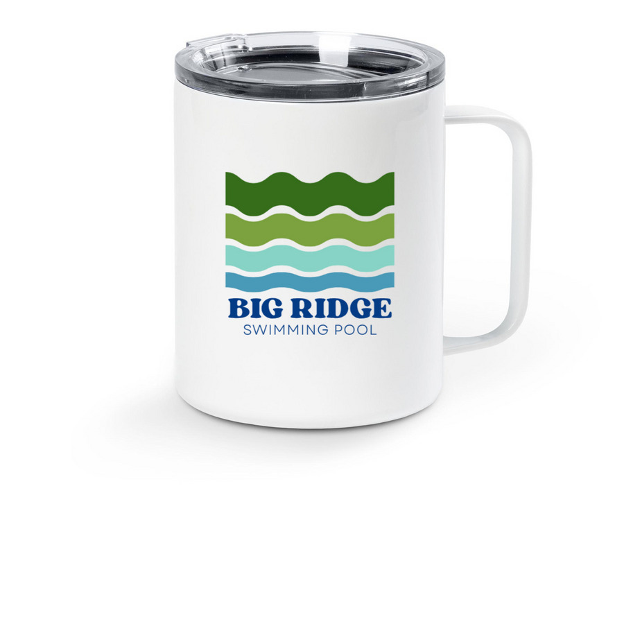 Big Ridge Travel Mug 2025, a White Stainless Steel Travel Mug