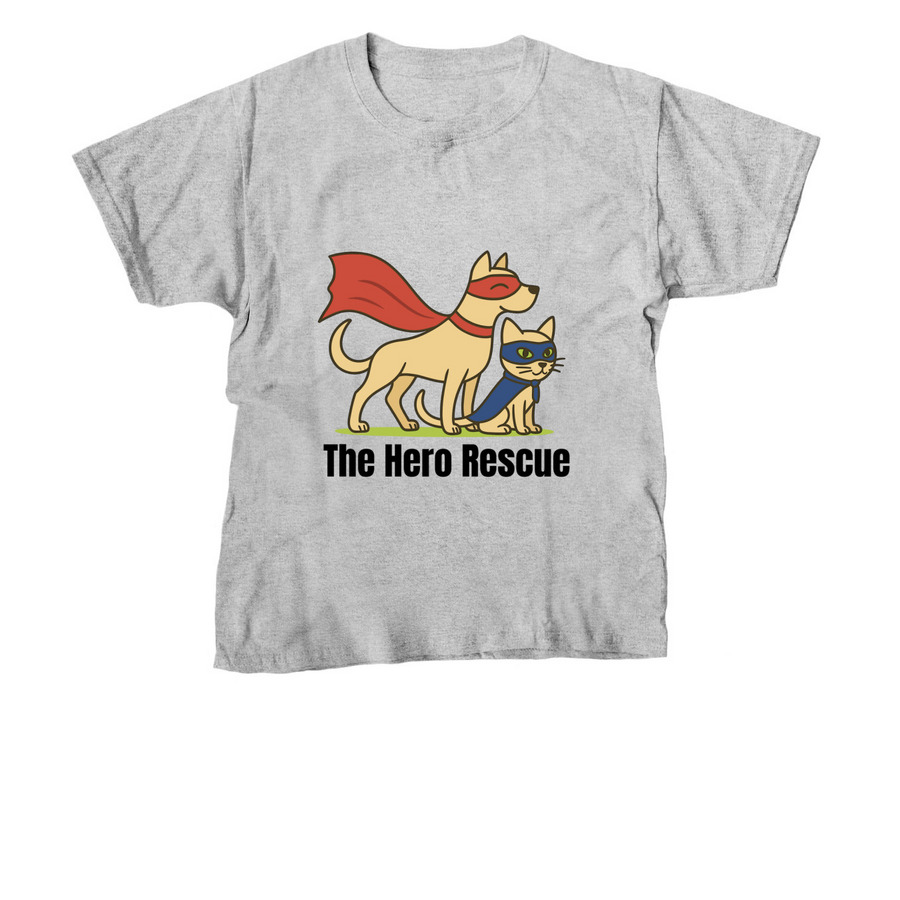 The Hero Rescue: Summer Sale, a Sport Grey Youth Unisex Tee