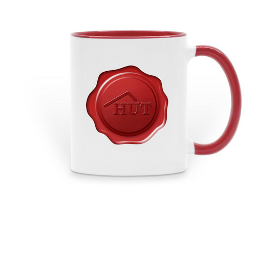 HUT Mug, a Red Two-Tone Ceramic Mug