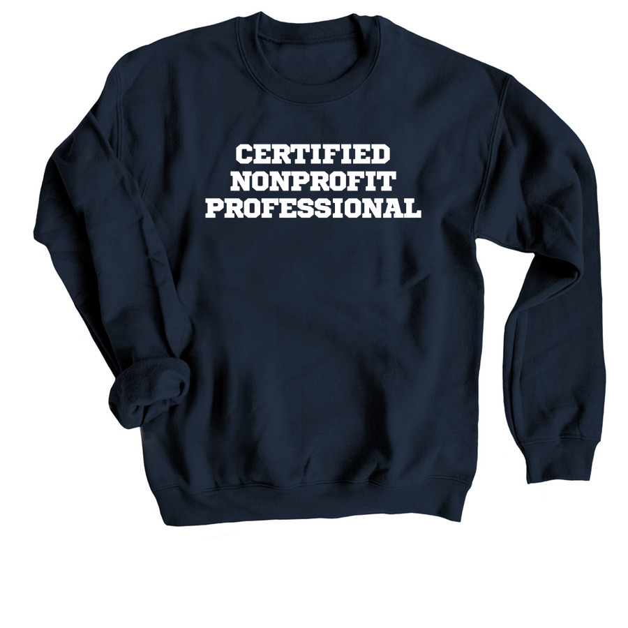 CNP Collegiate Style, a Navy Crewneck Sweatshirt