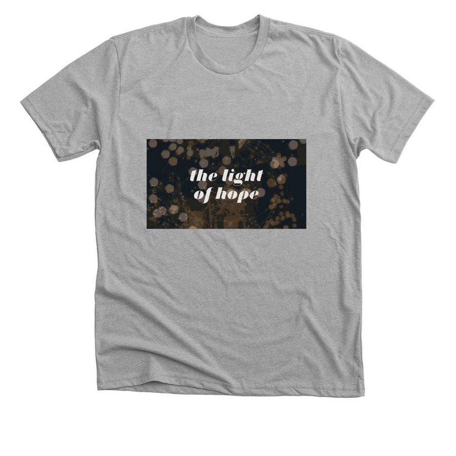 The light of hope&nbsp;, a Athletic Heather Premium Unisex Tee