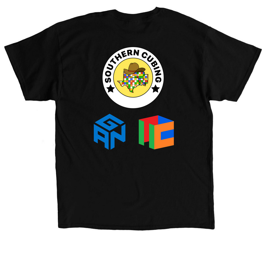 Southern Championship 2026, a Black Classic Unisex Tee (back-view)