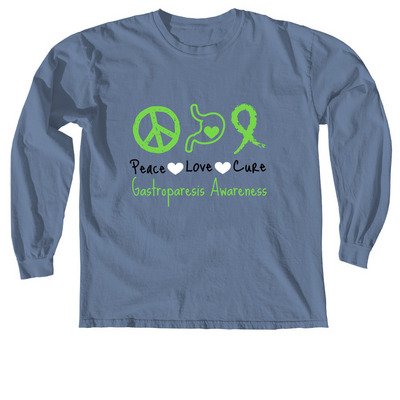 GP awareness, a Blue Jean Comfort Colors Long Sleeve Tee