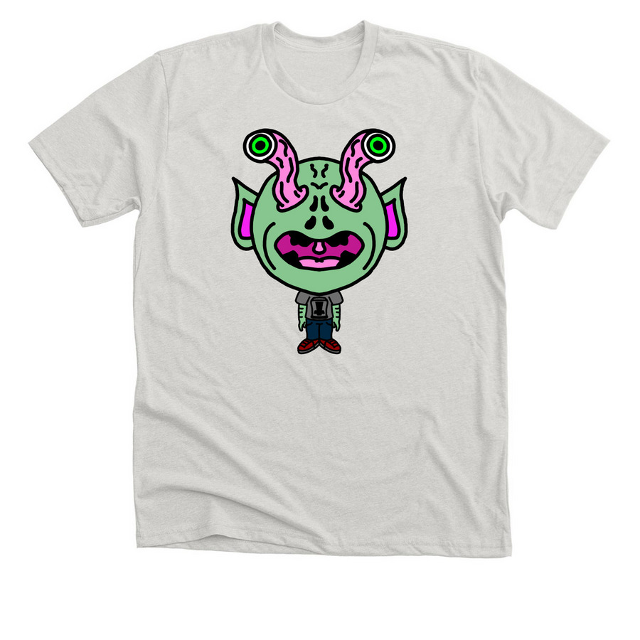 Greep., a Heather Cement Premium Unisex Tee