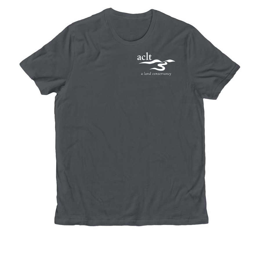 ACLT White Logo Apparel, a Terrain Grey Allmade Organic Cotton Unisex Tee
