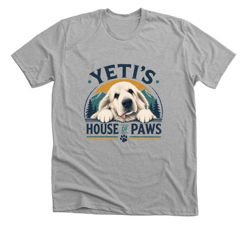 The Yeti, a Athletic Heather Premium Unisex Tee