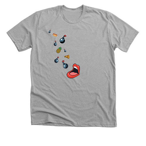 Flavor Bomb T-Shirt, a Athletic Heather Premium Unisex Tee