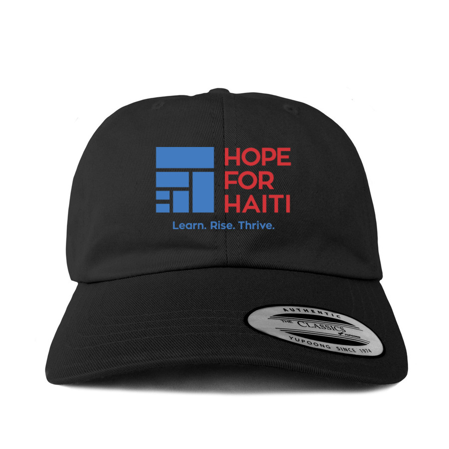 Hope for Haiti - Logo Hat, a Black Classic Baseball Cap
