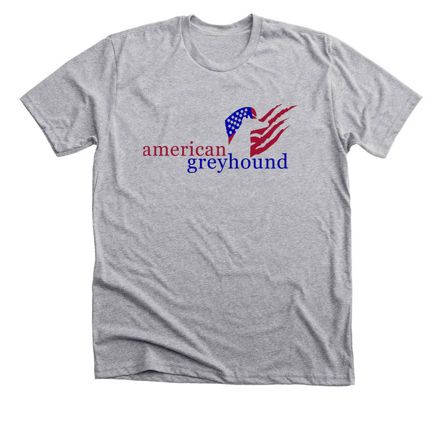 American Greyhound Logo Shirt, a Athletic Heather Premium Unisex Tee
