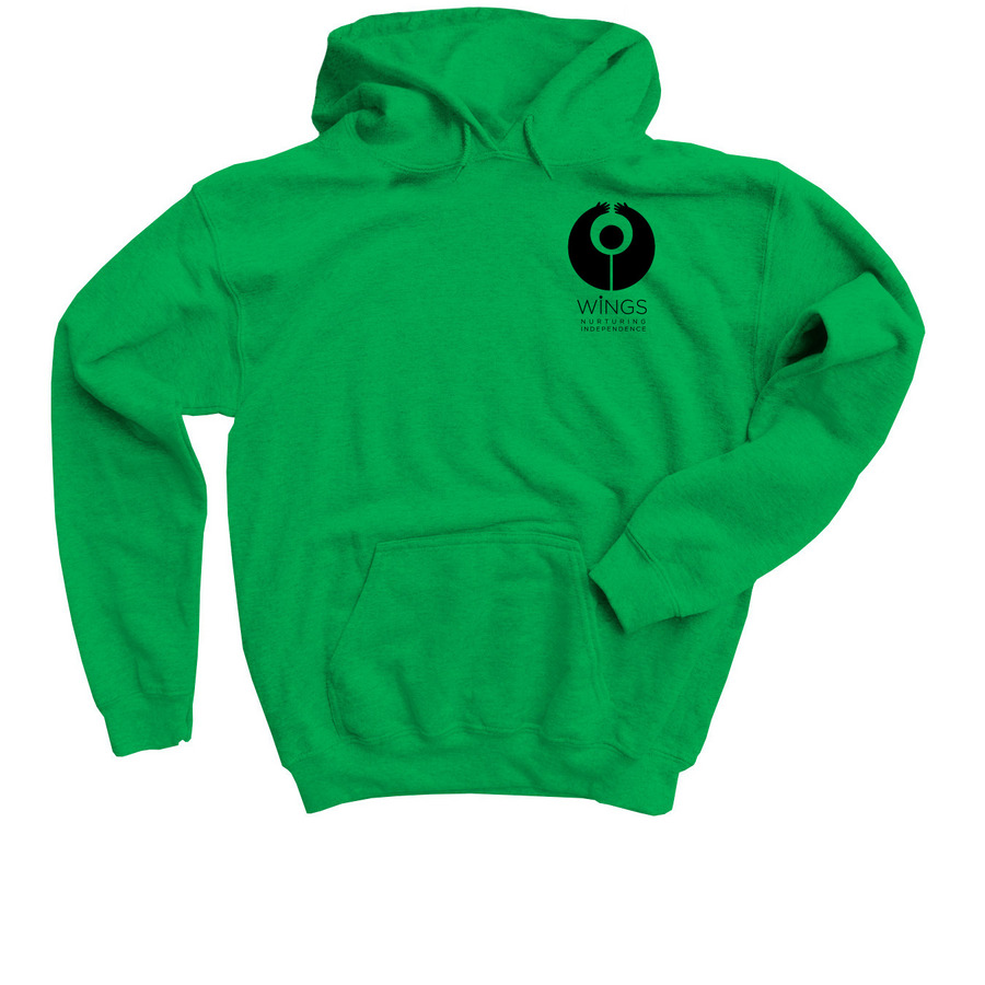 Youth (Hoodies & Crewnecks) Black Logo, a Irish Green Youth Pullover Hoodie