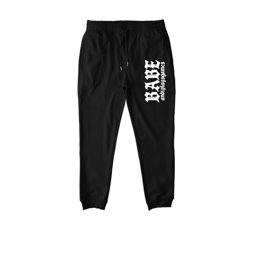 Babe Joggers, a Black Stanley/Stella Unisex Flyer Jogger