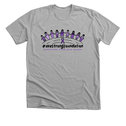 #avastrongfoundation, a Athletic Heather Premium Unisex Tee