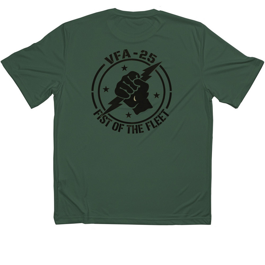 Performance option 2&nbsp;, a Forest Green Classic Performance Tee (back-view)