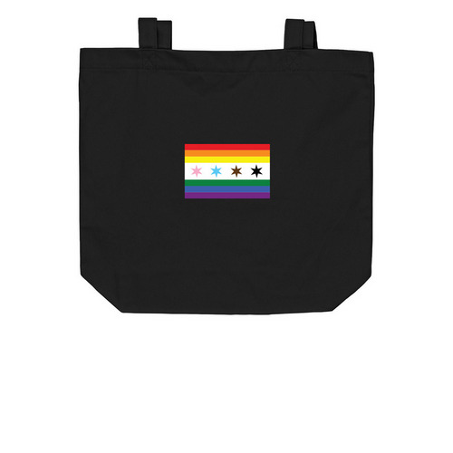 Chicago Pride Tote, a Black Organic Cotton Tote Bag