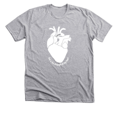 Lucas?s HLHS Journey, a Athletic Heather Premium Unisex Tee