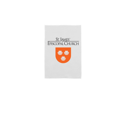 Garden Flag, a White 12" x 18" Yard Flag