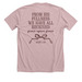 Grace Upon Grace, a Heather Pink Gravel Premium Unisex Tee (back-view)