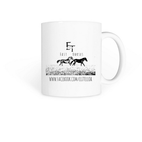 ET Fast Horses Mug, a White Coffee Mug