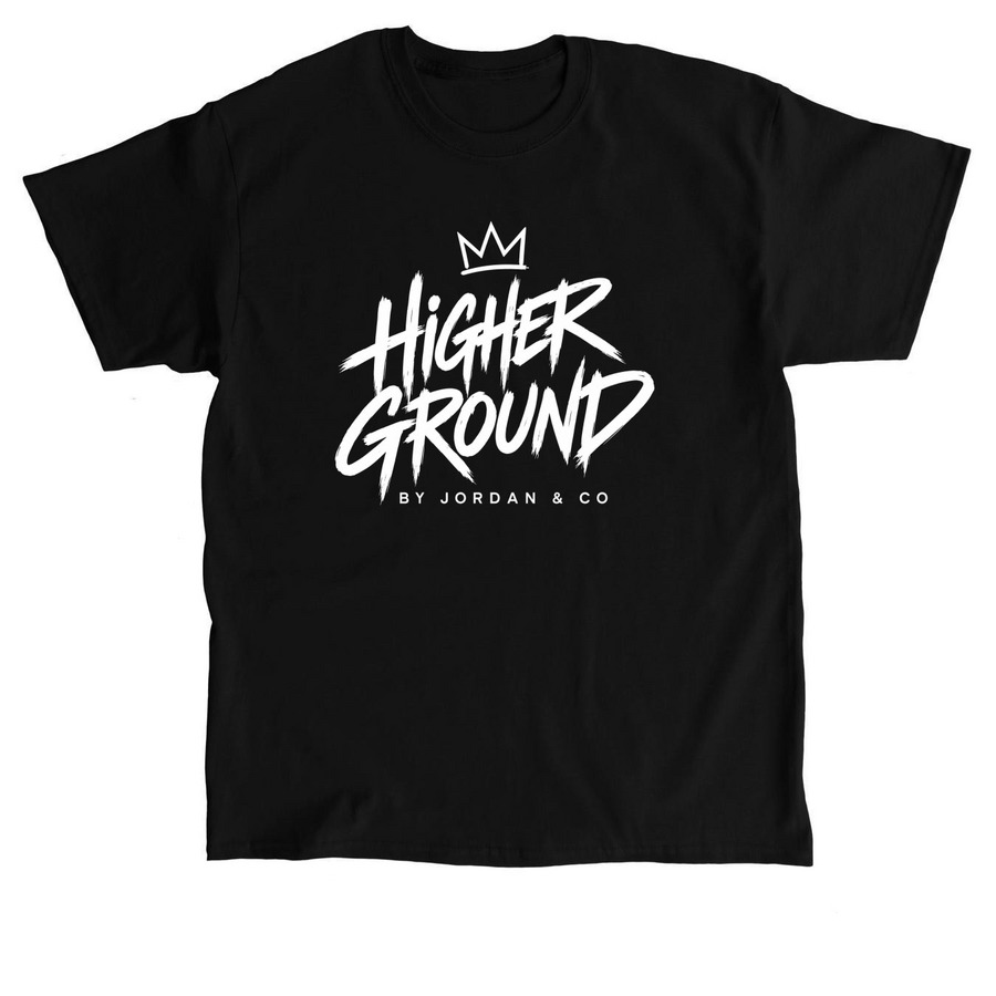 HIGHER GROUND, a Black Classic Unisex Tee