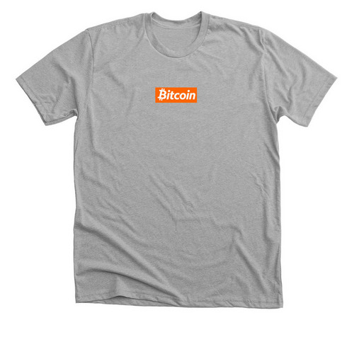 Bitcoin Meme Merch, a Athletic Heather Premium Unisex Tee