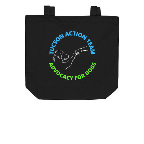 Action Team Tote, a Black Organic Cotton Tote Bag
