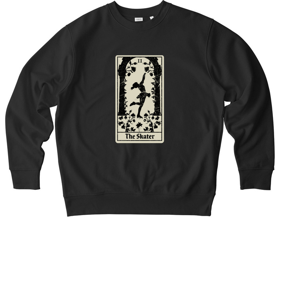 The Figure Skater Tarot, a Black Stanley/Stella Unisex Changer 2.0 Crewneck Sweatshirt