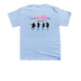 HHM, a Light Blue Youth Unisex Tee (back-view)